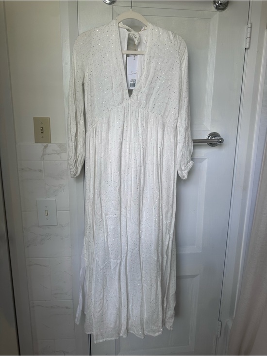 sundress Dresses & Skirts - White Eyelet Maxi Dress